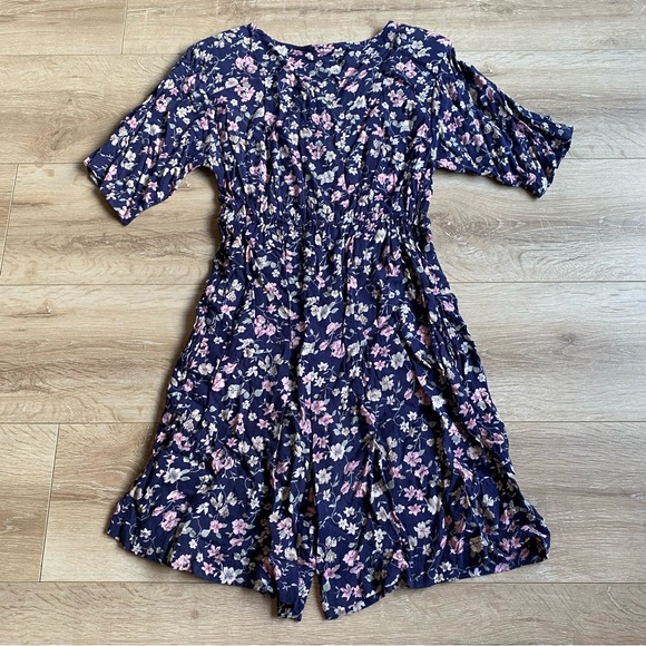 Vintage floral romper with pockets - Picture 2 of 2